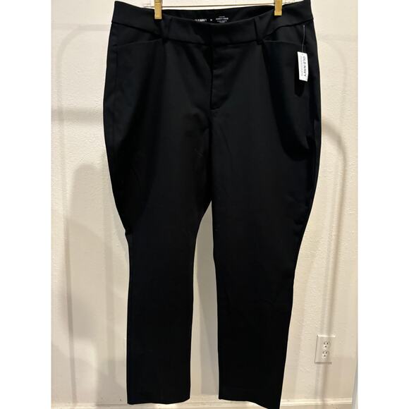 Old Navy Curvy Pixie Pants Womens Plus Size 18 Black New - Picture 2 of 5